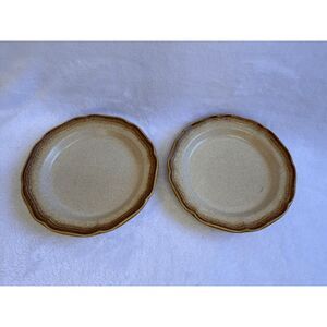 Vintage Mikasa Whole Wheat E8000 Set of Two Salad/Dessert Plates, 8"